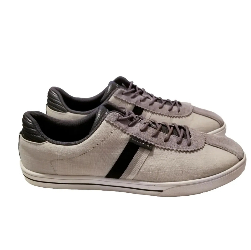 Sean john Casual Lace Up Men's Shoes/Sneakers Size 12 Beige/Gray/Black